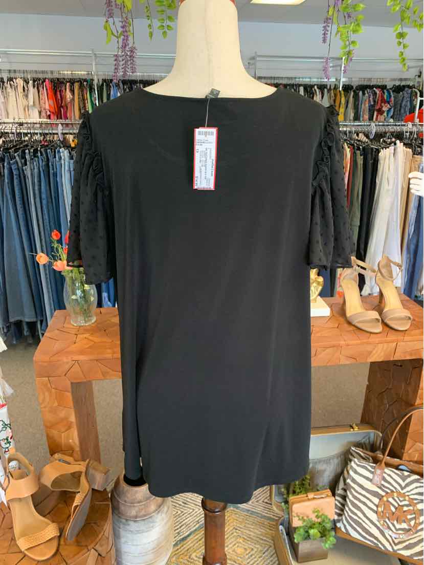 W ADRIANNA PAPELL BK Size 1X T