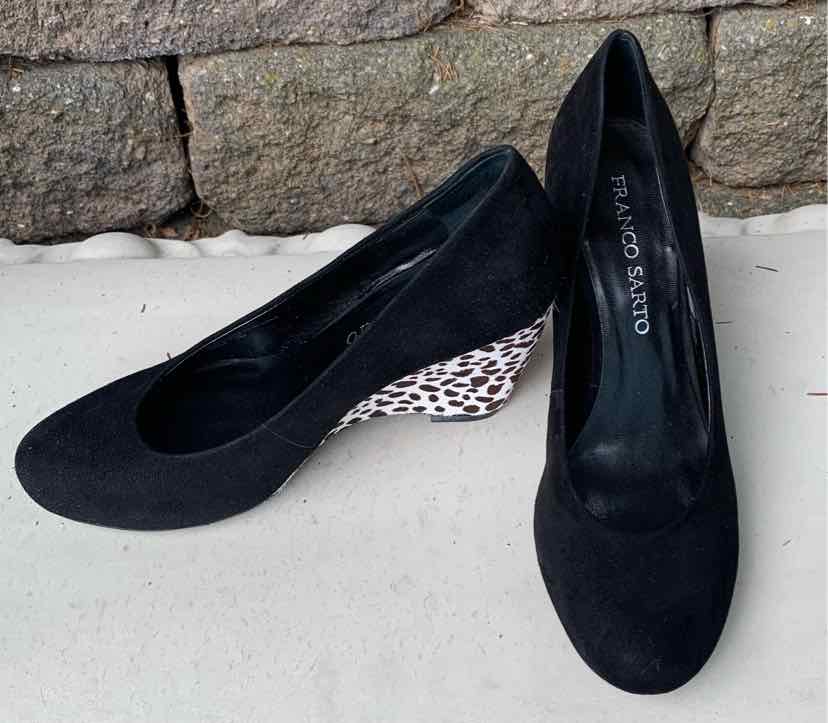 W FRANCO SARTO BK Size 8 SHOE