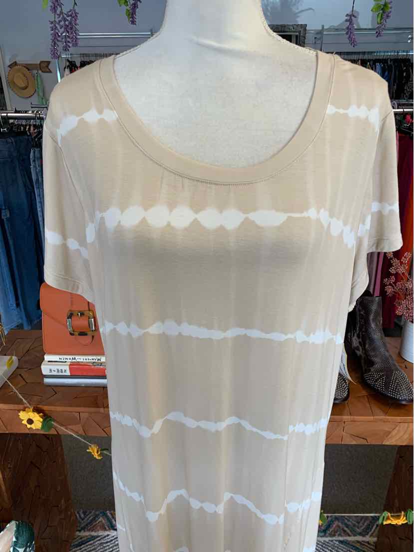 W BELLE BEACH TAN Size 1X DR
