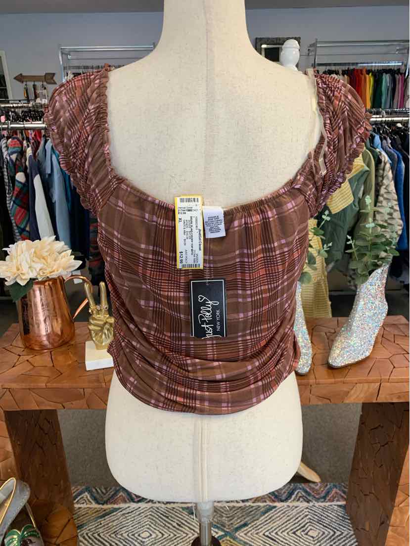 W JUST POLLY BR Size XL T