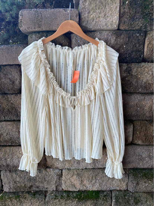 W ANTHROPOLOGIE CR Size LG T