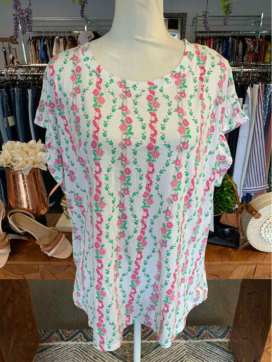 W CROWN & IVY WH Size 2X T