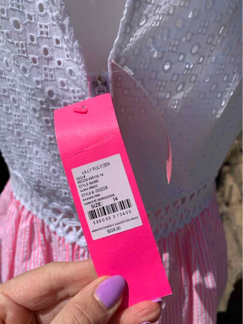 W LILLY PULITZER PK Size 14 DR