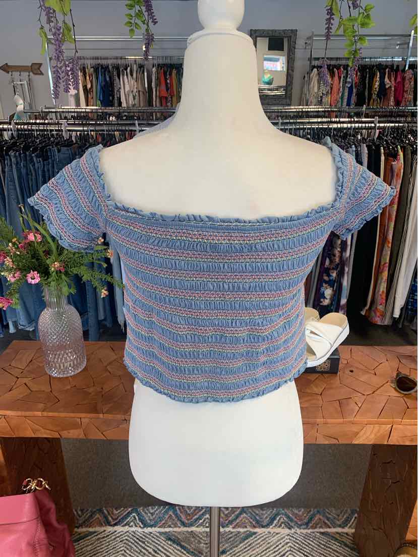 W AEROPOSTALE BL Size LG T