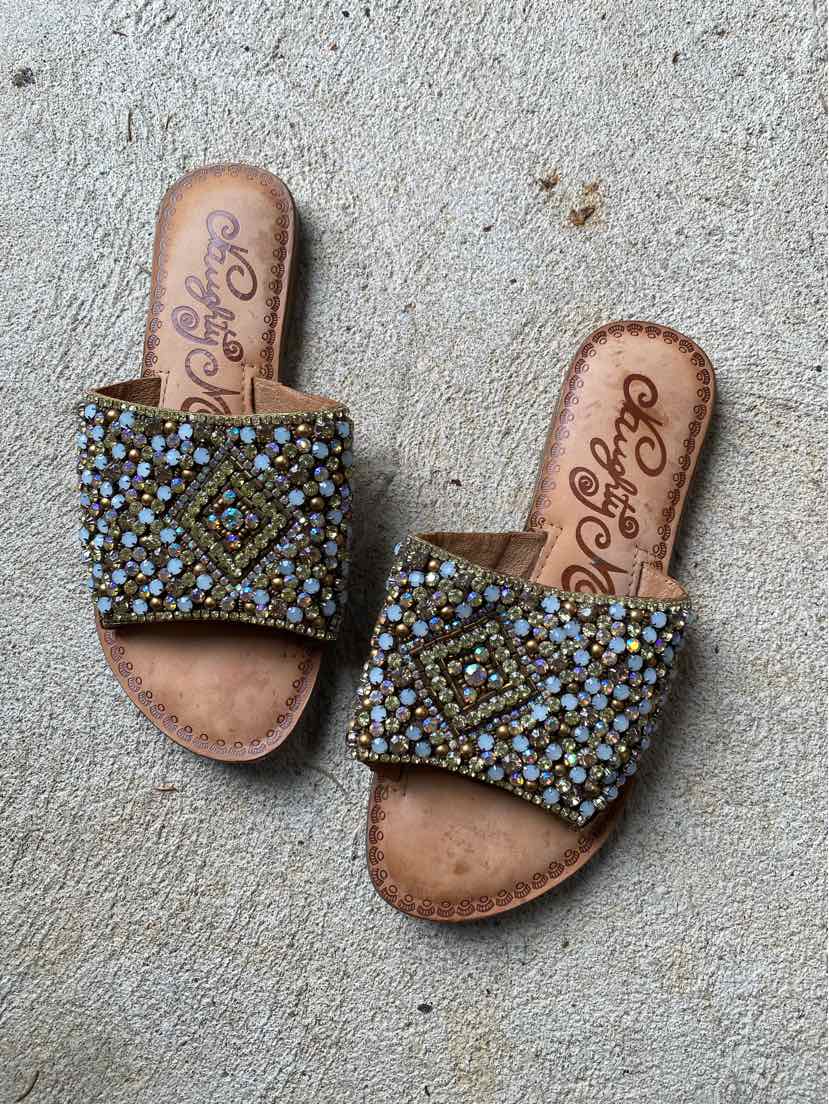 W NAUGHTY MONKEY GD Size 7.5 SANDAL