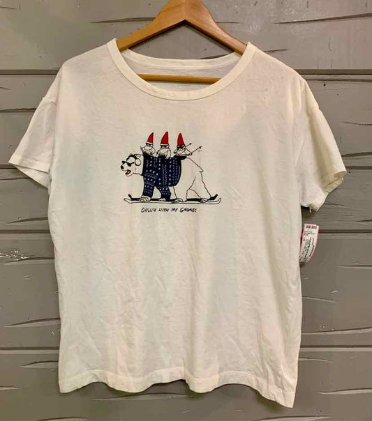 W OLD NAVY WH Size LG T