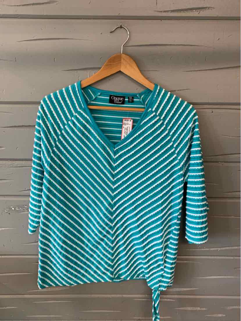 W ONQUE CASUALS TEAL Size XL T