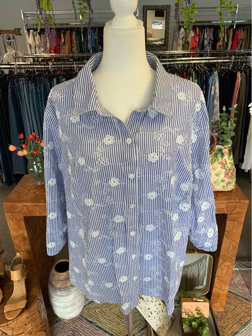 W ALFRED DUNNER BL Size 2X T