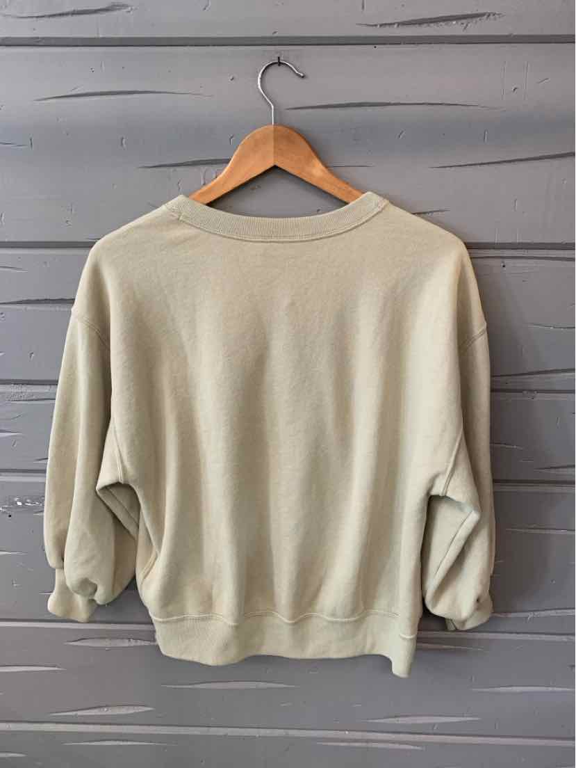 W ABERCROMBIE AND FITCH BEIGE Size SM T