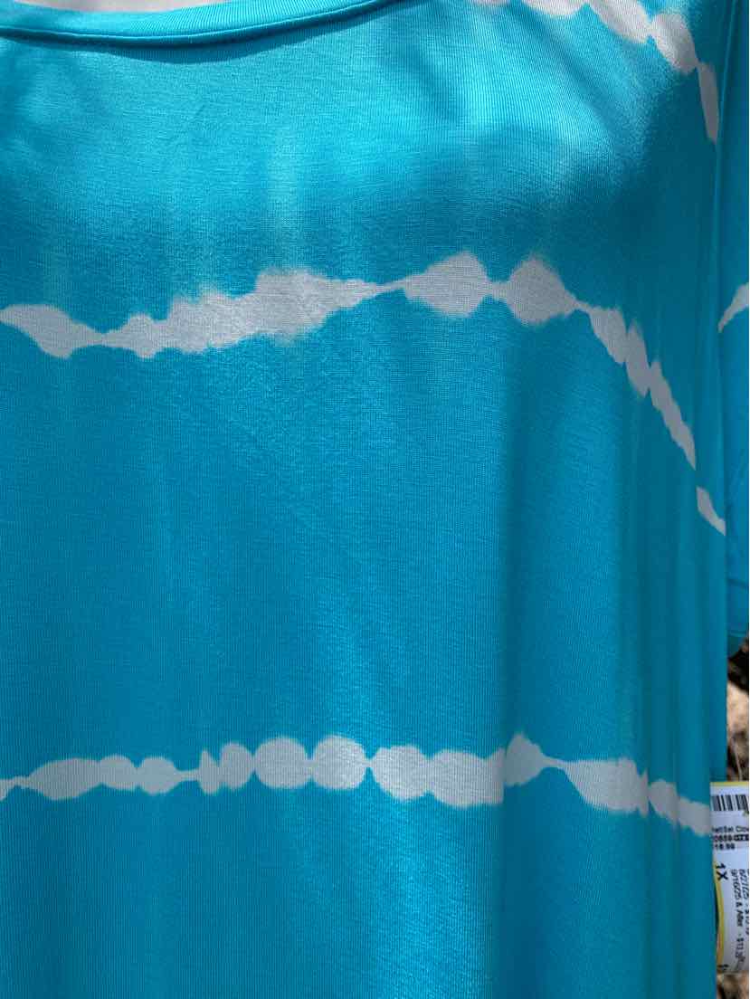 W BELLE BEACH BL Size 1X DR
