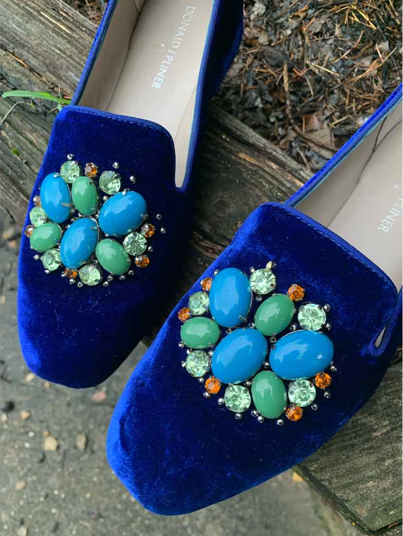 W DONALD PLINER BL Size 8 SHOE