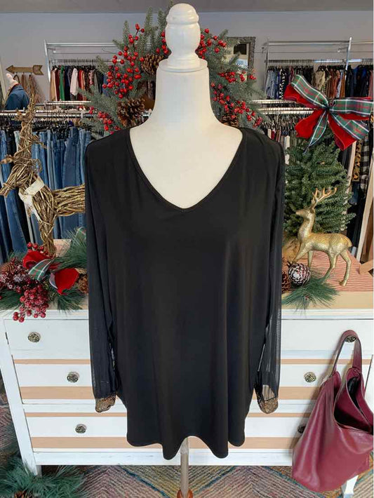 W ANNE KLEIN BK Size XL T