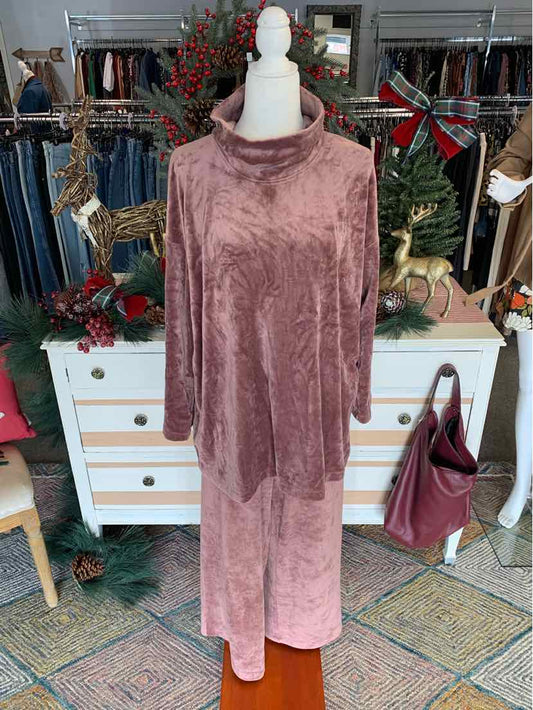 W JJILL MAUVE Size LG 2PCSET