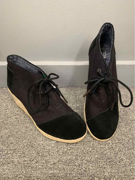 W TOMS BK Size 6.5 SHOE
