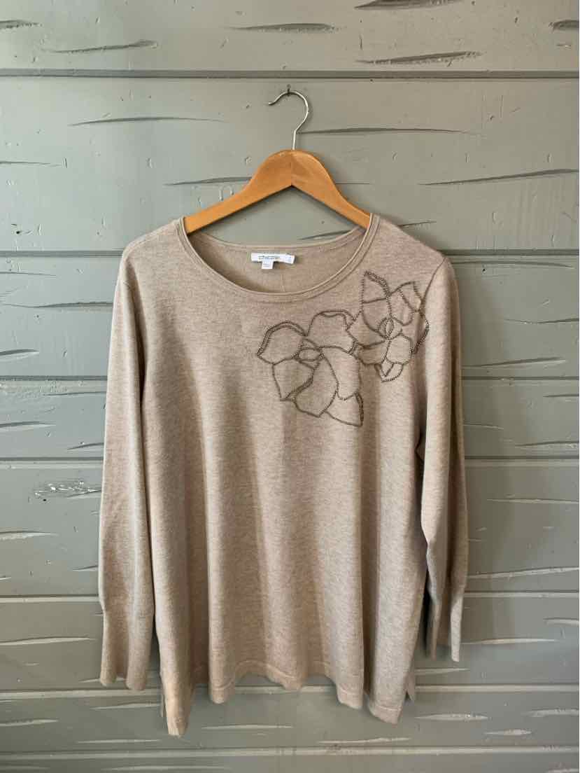 W CHICOS TAN Size XXL SW