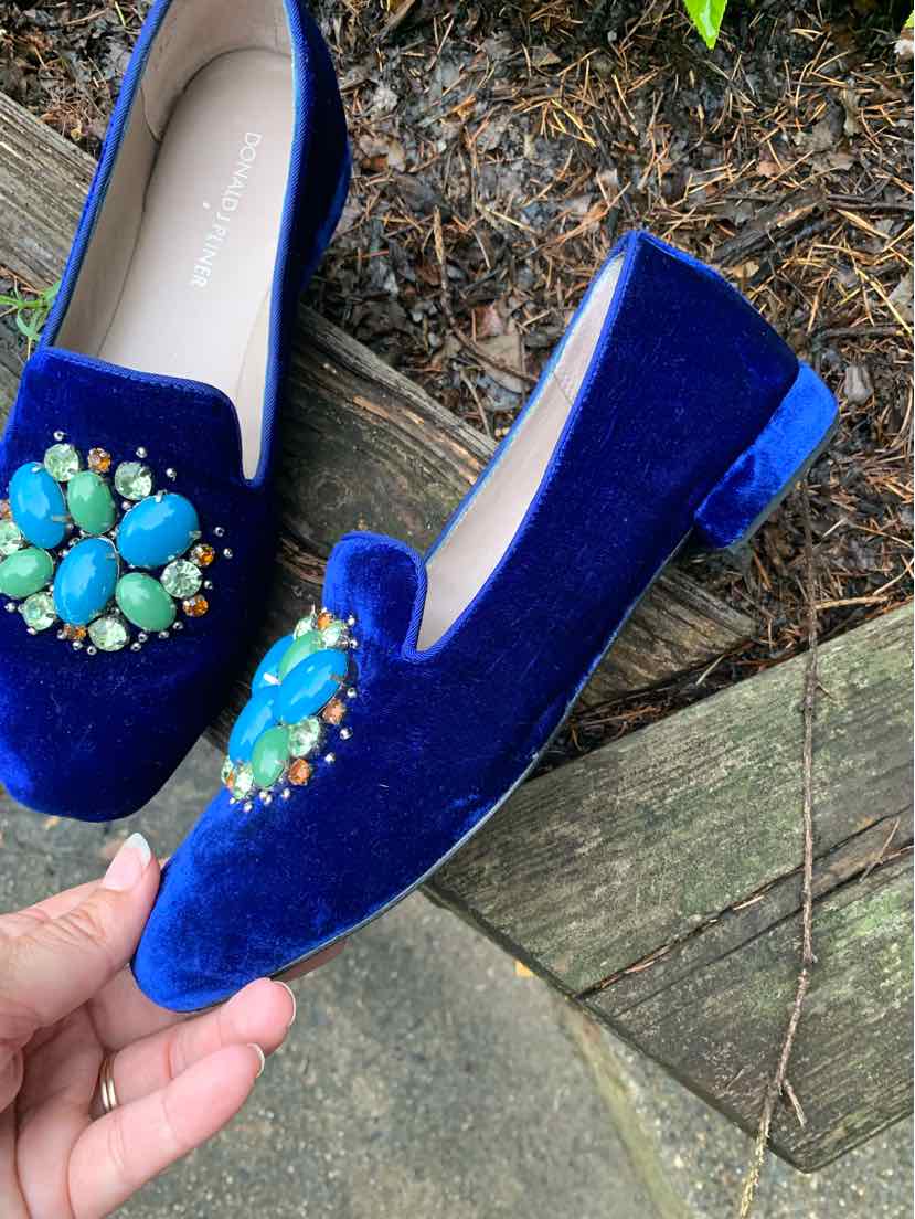 W DONALD PLINER BL Size 8 SHOE