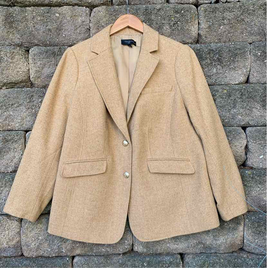W TALBOTS TAN Size 14W BLZ