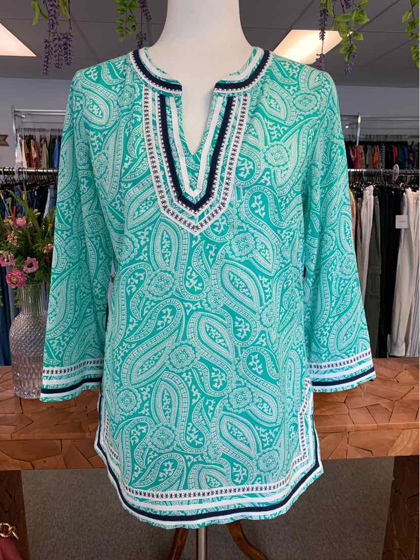 W TALBOTS TEAL Size XL T