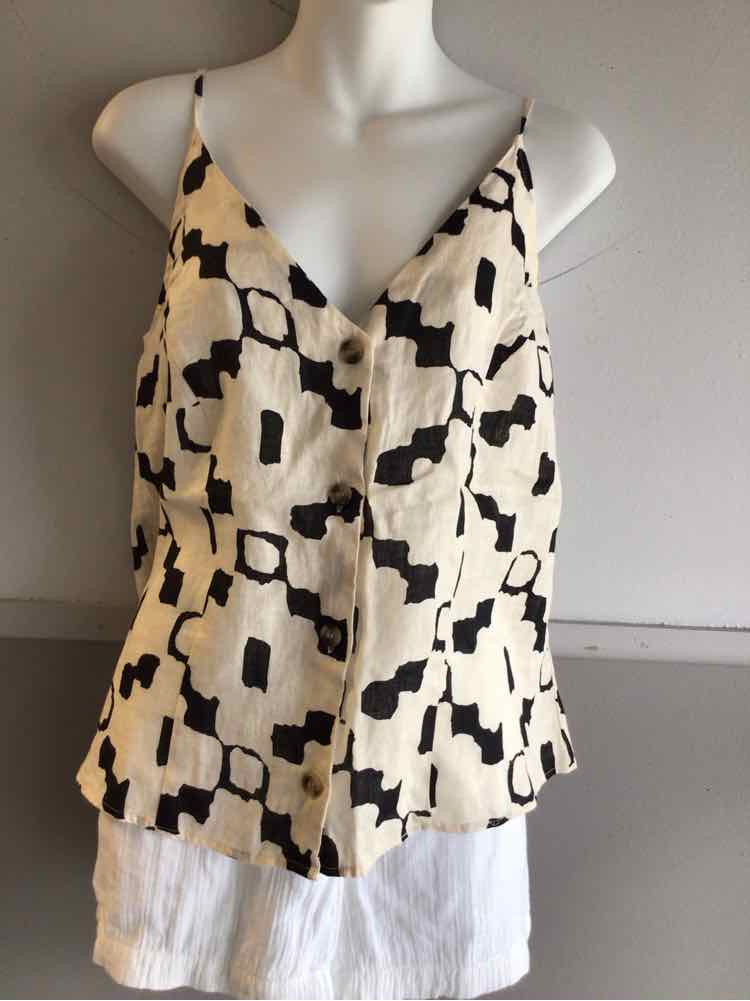 W H&M BEIGE Size LG T