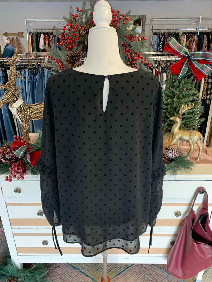 W SKIES ARE BLUE BK Size 1X T