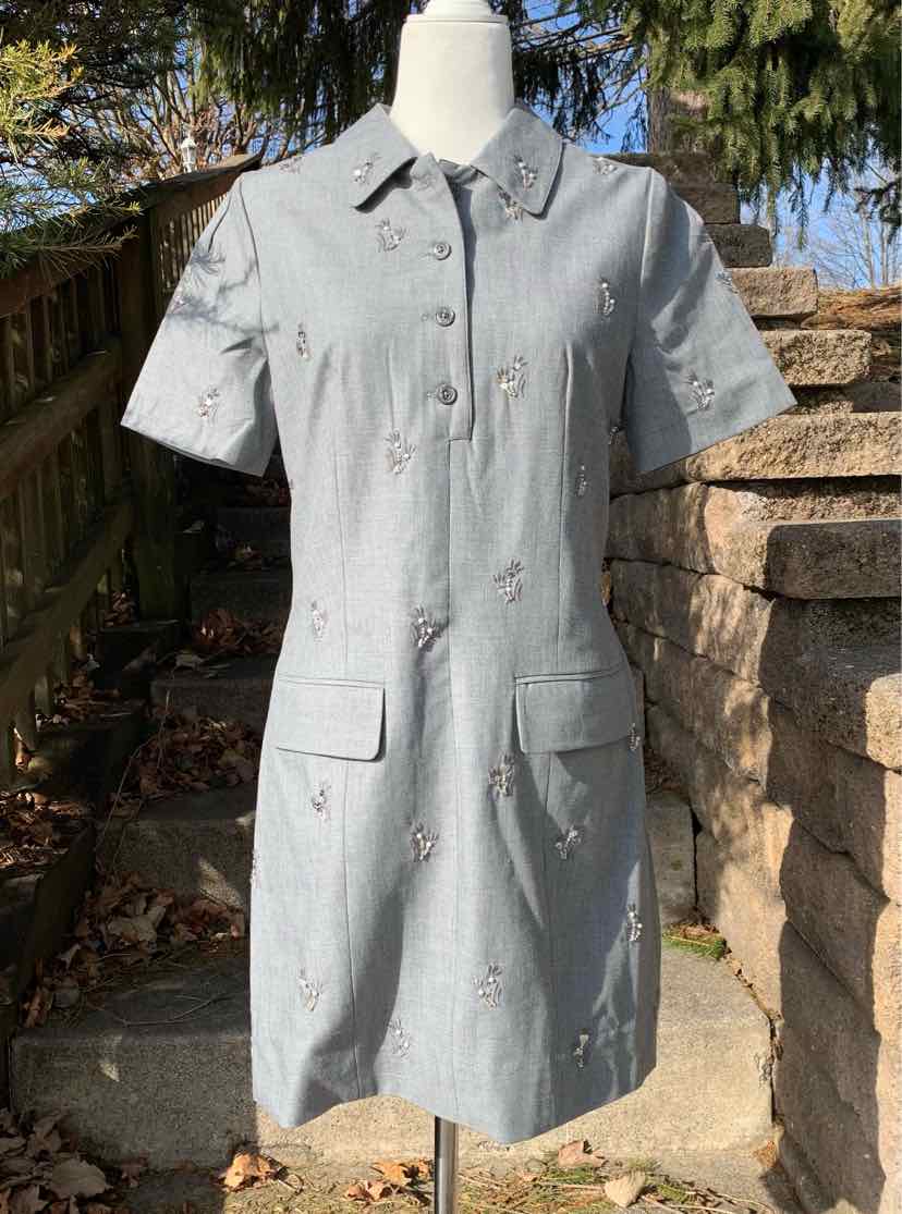 W JCREW GY Size 8 DR