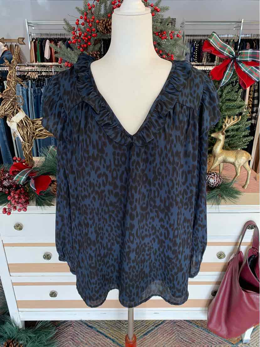 W SKIES ARE BLUE BK Size 1X T