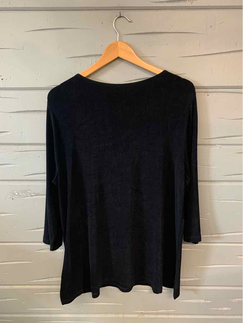 W CHICOS TRAVELER BK Size XL T