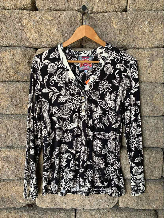 W JOHNNY WAS BK Size SM T