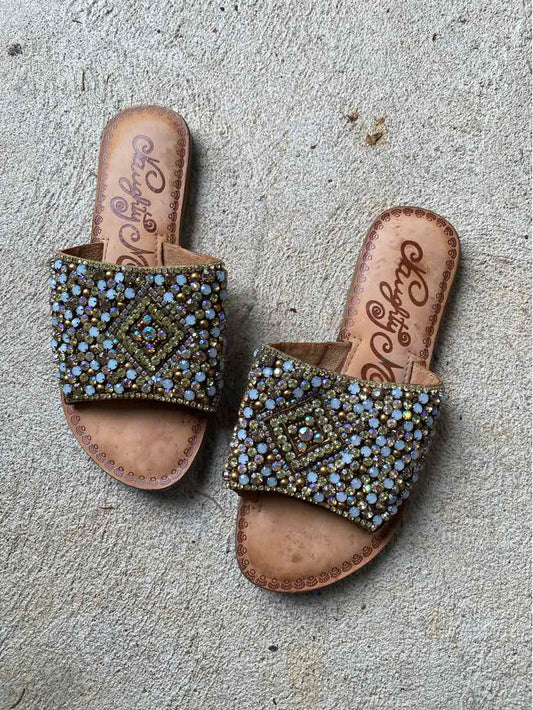 W NAUGHTY MONKEY GD Size 7.5 SANDAL