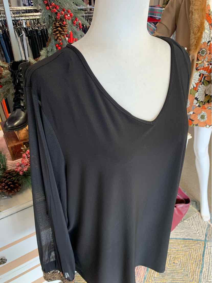 W ANNE KLEIN BK Size XL T
