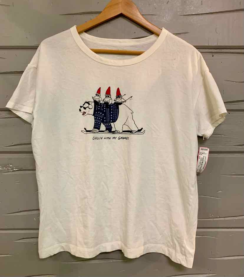 W OLD NAVY WH Size LG T