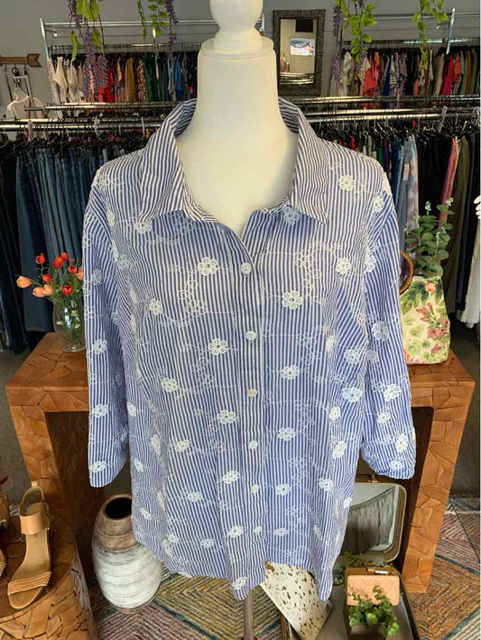 W ALFRED DUNNER BL Size 2X T