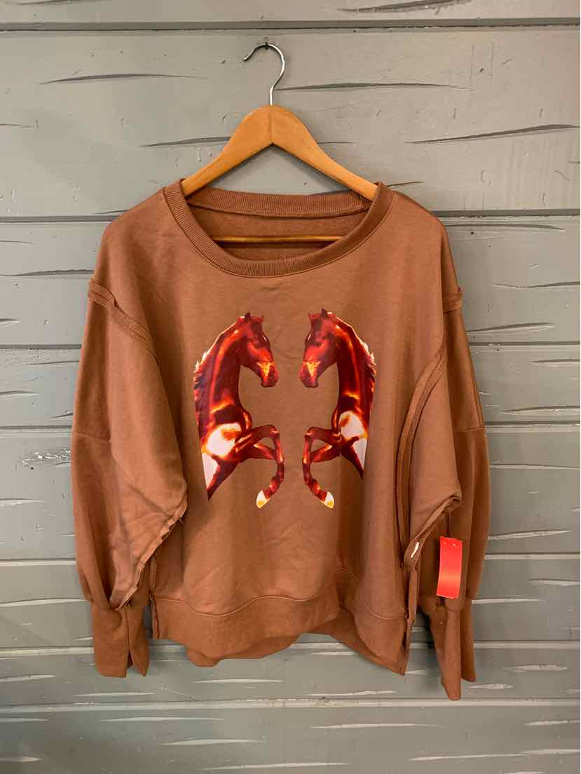 W NO LABEL BR Size XL T