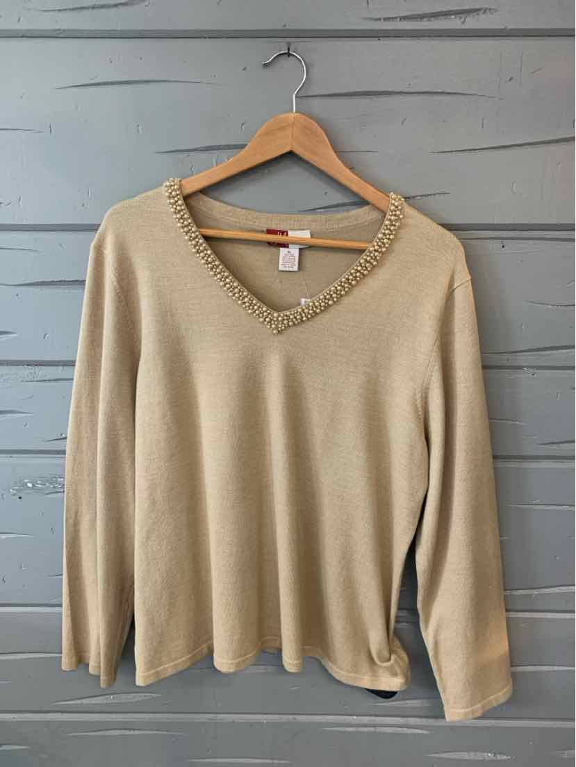 W JM COLLECTION TAN Size XL SW