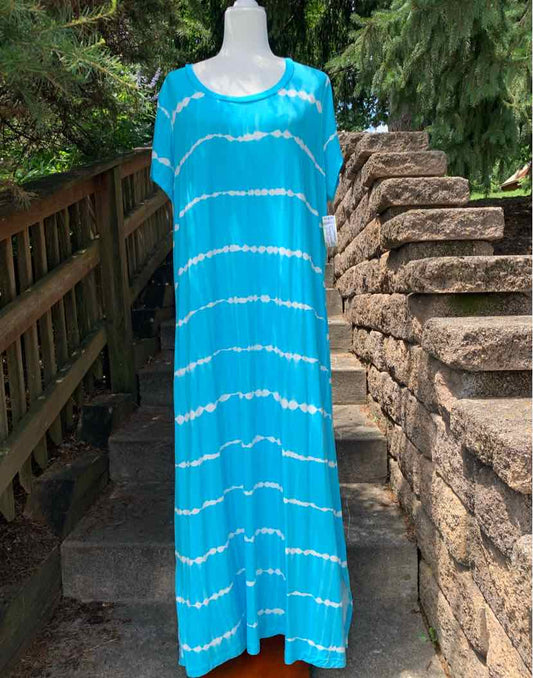 W BELLE BEACH BL Size 1X DR
