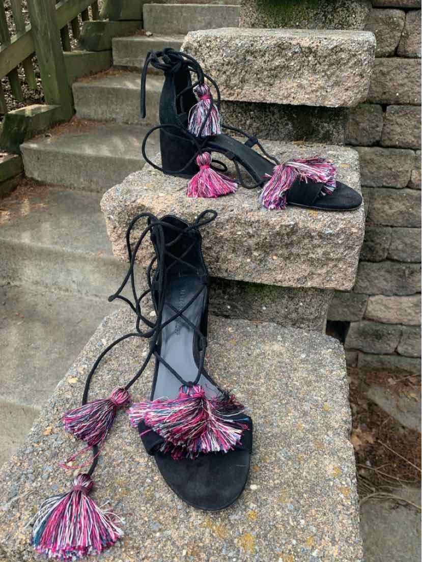 W REBECCA MINKOFF MARK BK Size 9 SHOE