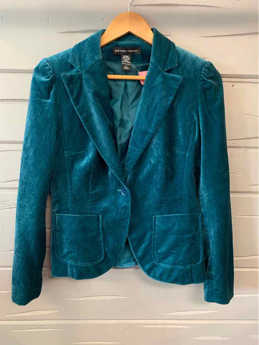 W NY&CO TEAL Size 4 BLZ