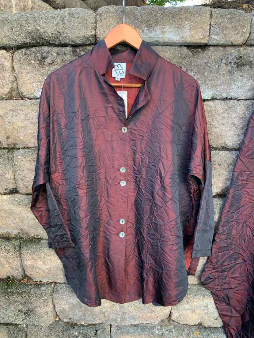 W SQUARE BY NEETU MALIK BURG Size LG/XL 2PCSET