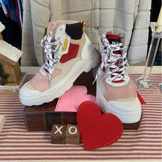 W PALLADIUM WH Size 9.5 SNEAKER