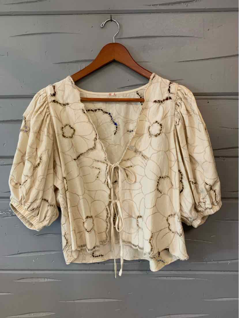 W FREE PEOPLE CR Size SM T