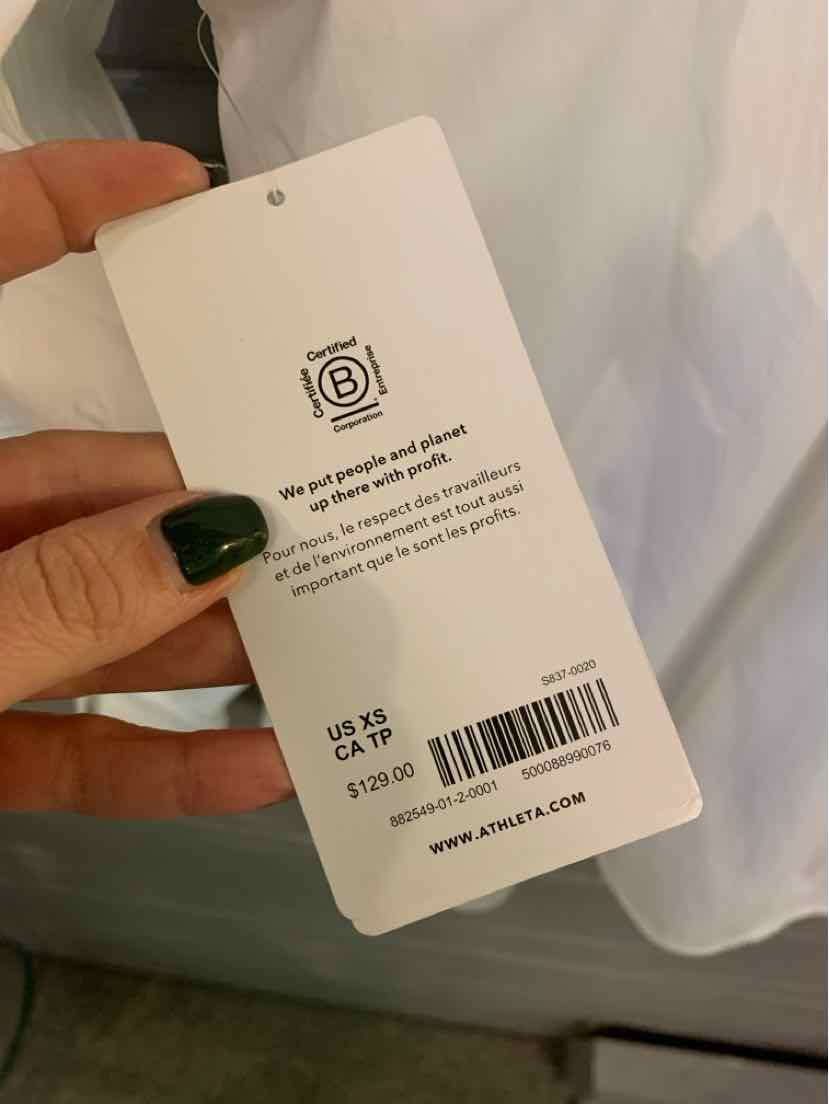 W ATHLETA WH Size XS BL