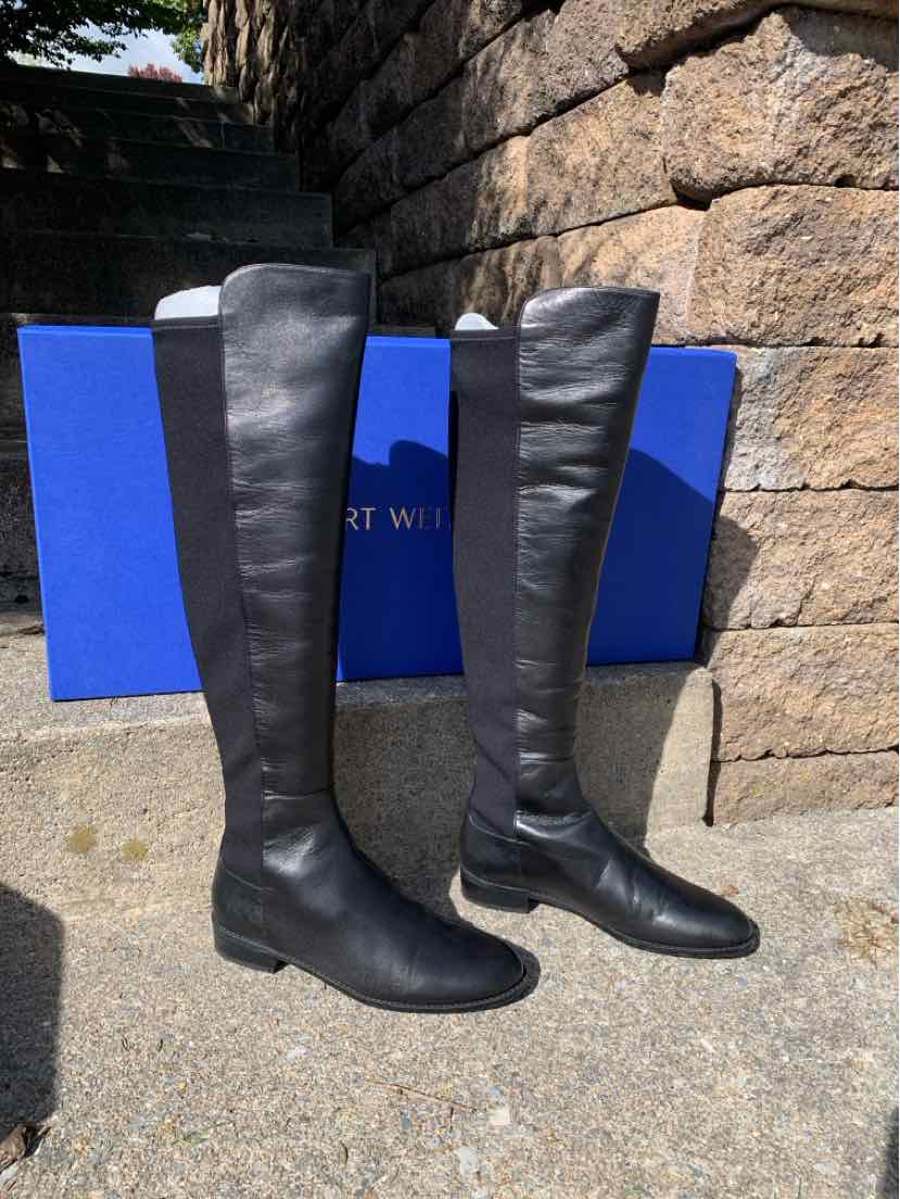 W STUART WEITZMAN BK Size 8.5 BOOT