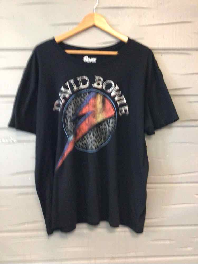 W BOWIE BK Size 2X T