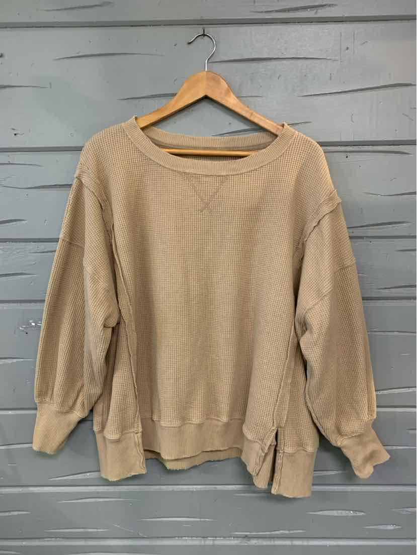 W AERIE TAN Size SM T