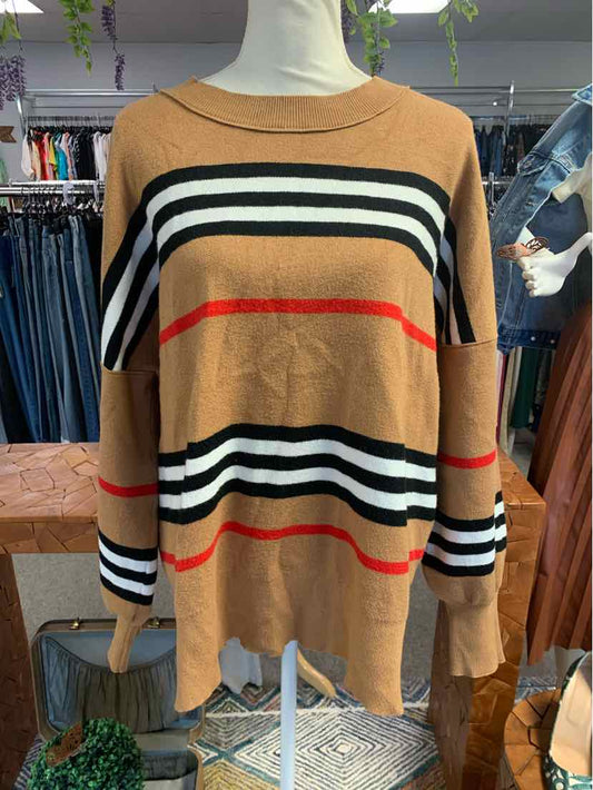 W NO LABEL TAN Size LG SW