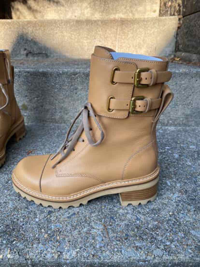 W SEE BY CHLOE TAN Size 38.5 BOOT