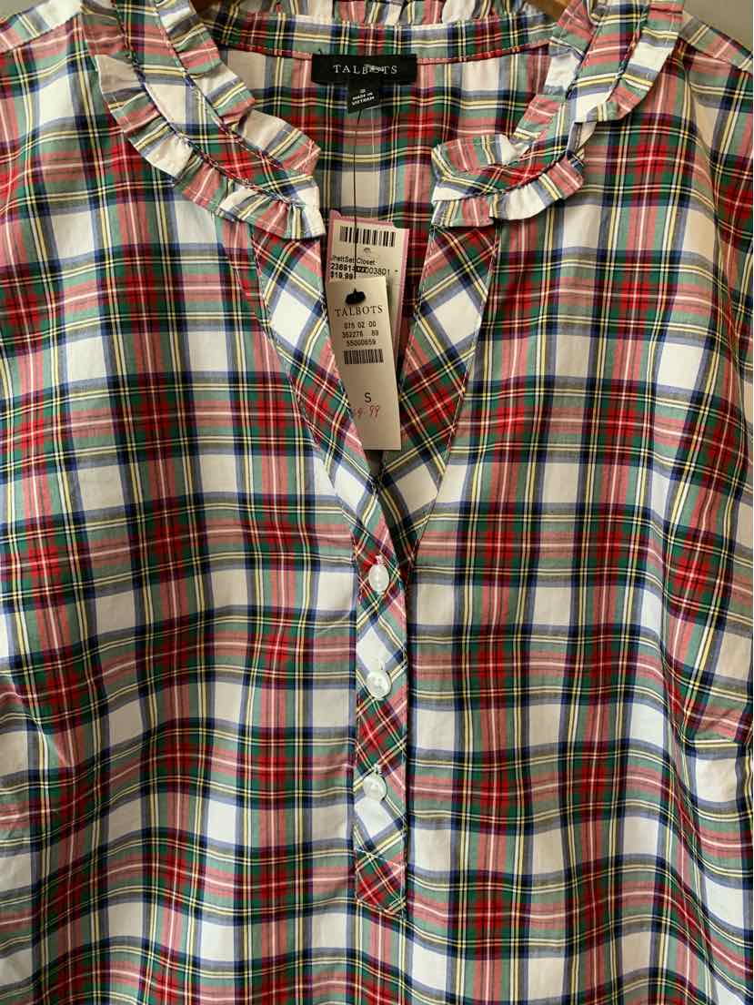 W TALBOTS WH Size SM T